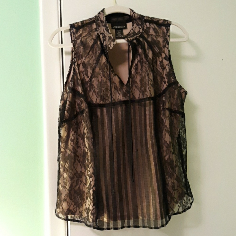 Lane Bryant lace blouse